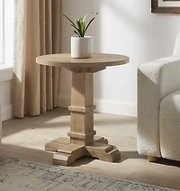 Joanna Rustic Brown Side Table