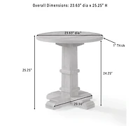 Joanna Rustic Brown Side Table