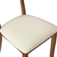 Cream Upholstered Alessia Dining Chairs, Set of 2