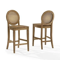 Driftwood Cane Katia Counter Stools, Set of 2