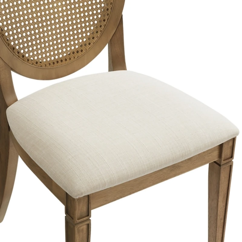 Cane Upholstered Katia Dining Chairs, Set of 2