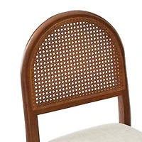 Cream Upholstered Kennedy Dining Chairs, Set of 2