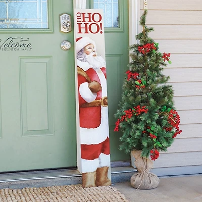 Santa Ho Ho Ho Christmas Porch Board