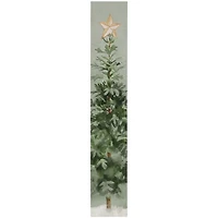 Evergreen Tree with Star Porch Board