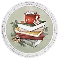 Christmas Book Mug Beaded Framed Art Print
