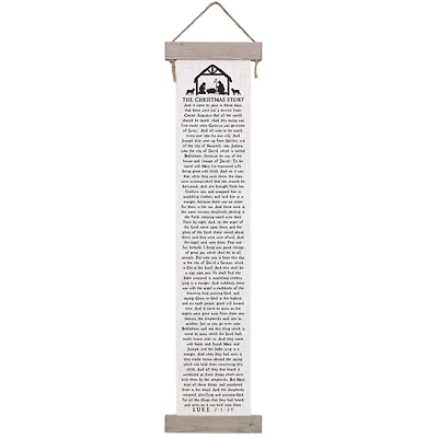 Christmas Story Canvas Wall Hanging