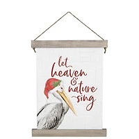 Let Heaven Pelican Canvas Wall Hanging