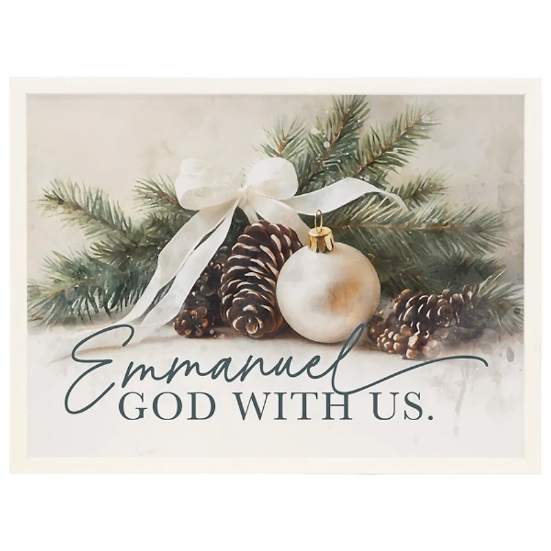 Emmanuel God with Us Framed Art Print