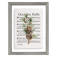 Deck the Halls Greenery Framed Art Print
