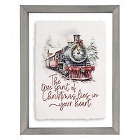 True Spirit Train Christmas Framed Art Print