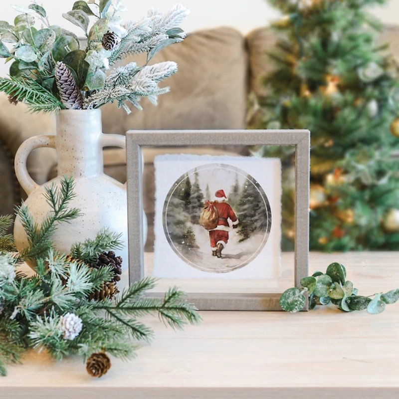 Santa's Journey Framed Art Print