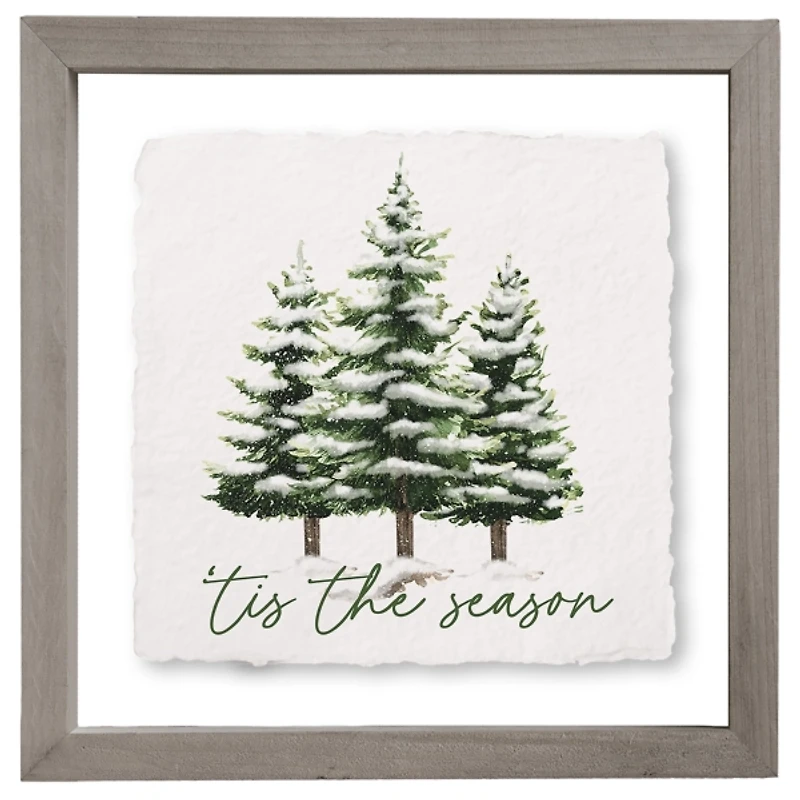 Tis the Season Trees Framed Art Print