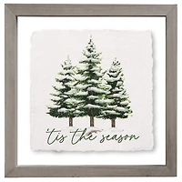 Tis the Season Trees Framed Art Print