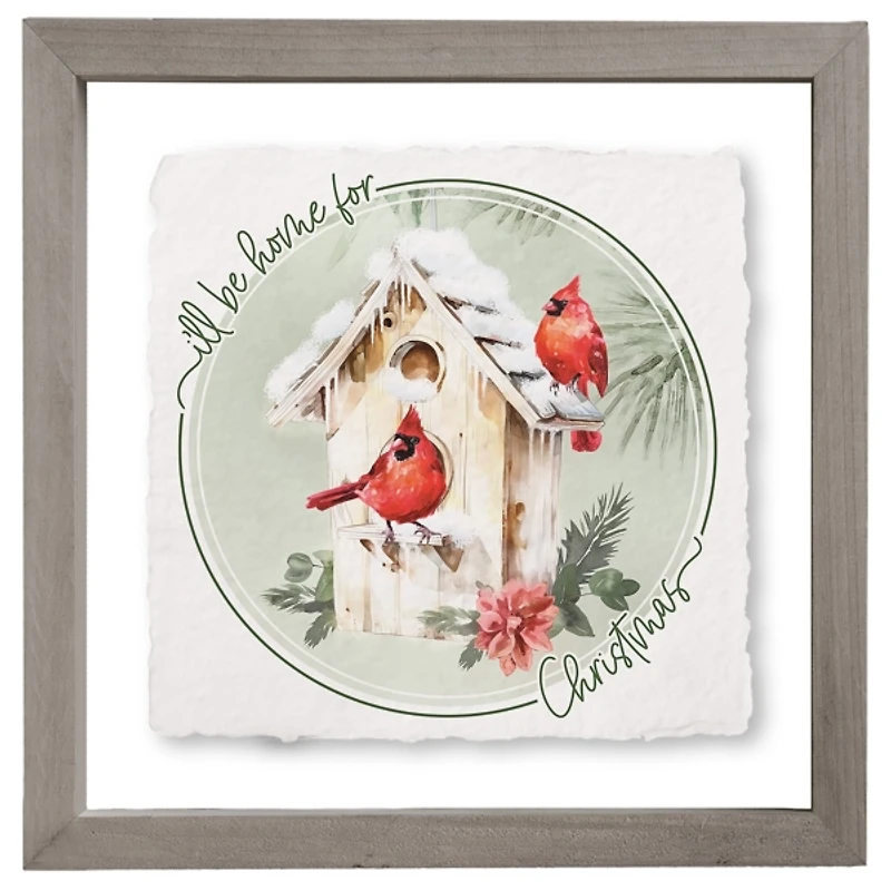 I'll Be Home for Christmas Framed Art Print