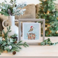 Christmas Sandpiper Framed Art Print