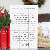 Look for Me at Christmas Wall Plaque