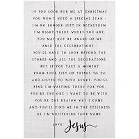 Look for Me at Christmas Wall Plaque