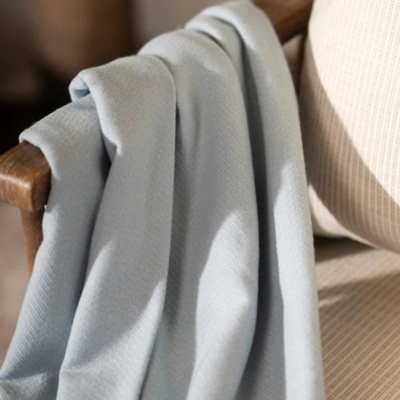 Bamboo Blend Fringe Throw