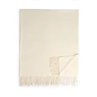 Bamboo Blend Fringe Throw