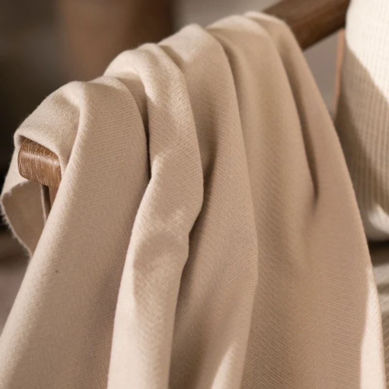 Bamboo Blend Fringe Throw