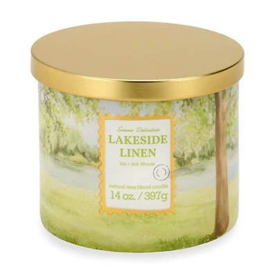 Lakeside Linen 3-Wick Jar Candle
