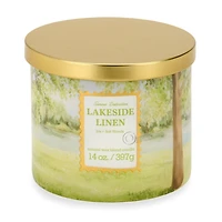 Lakeside Linen 3-Wick Jar Candle