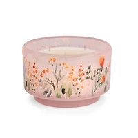 Pink Floral 3-Wick Jar Candle