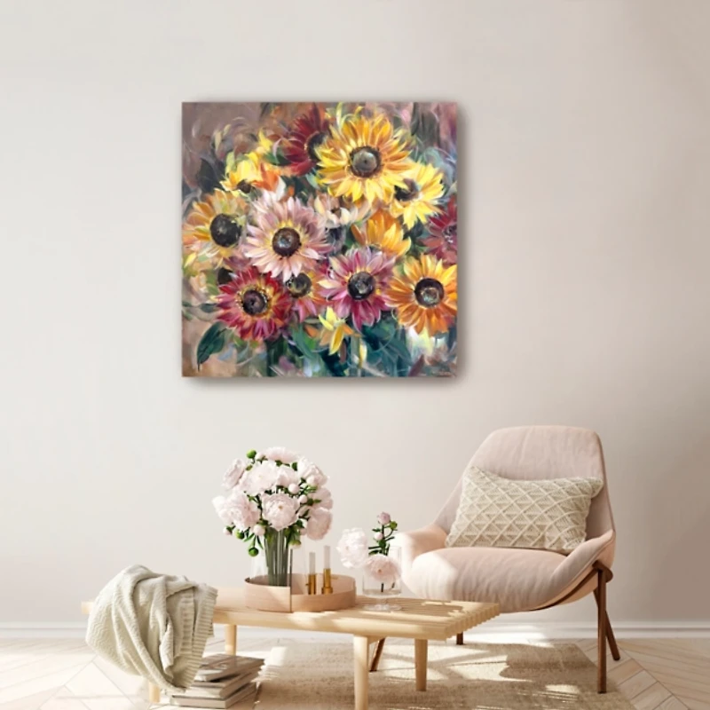 Floral Autumn Beauty Canvas Art Print, 30x30