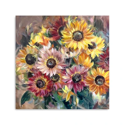 Floral Autumn Beauty Canvas Art Print, 30x30