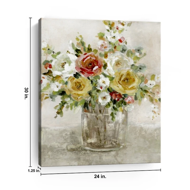 Dreamy Arrangement Canvas Art Print, 24x30