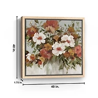 Classic Bouquet Framed Canvas Art Print