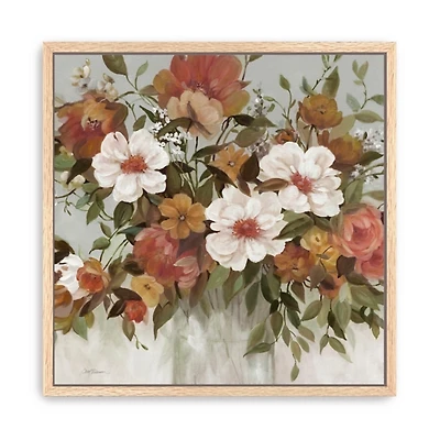 Classic Bouquet Framed Canvas Art Print