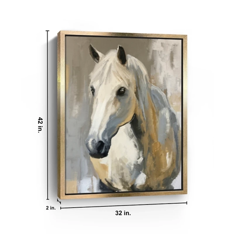 Glorious Mare Framed Canvas Art Print