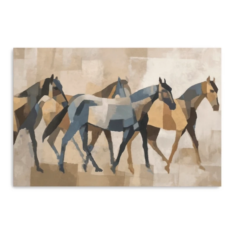 Four Horses Canvas Art Print