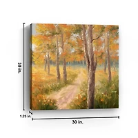 Fall Forest Canvas Art Print, 30x30