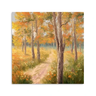 Fall Forest Canvas Art Print, 30x30