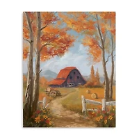 Peaceful Barn Canvas Art Print