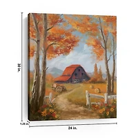 Peaceful Barn Canvas Art Print