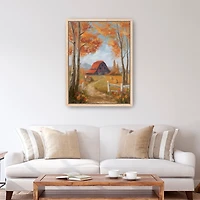Peaceful Barn Framed Canvas Art Print