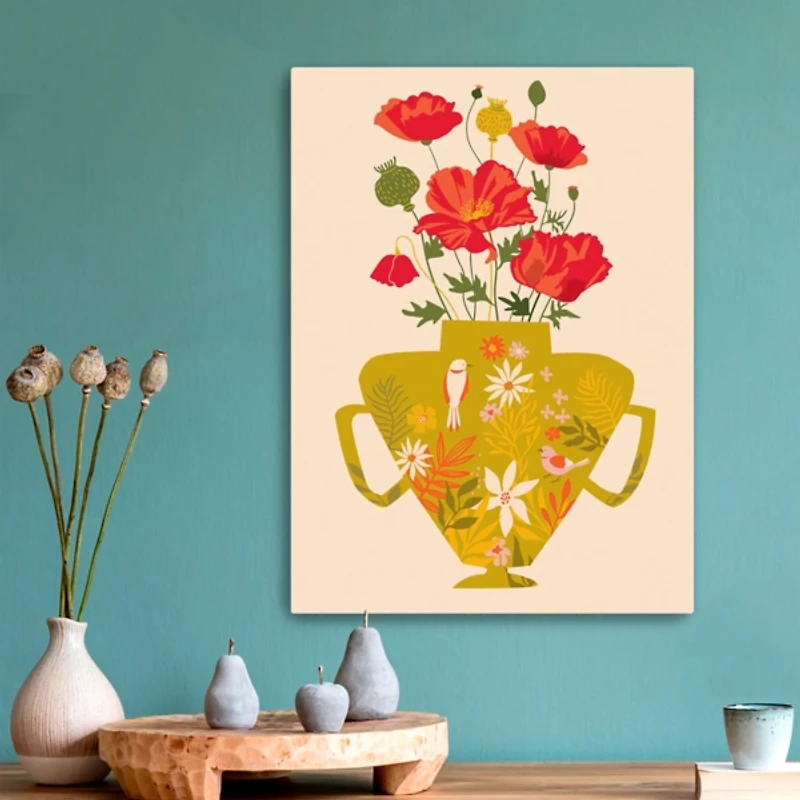 Autumn Vase Canvas Art Print, 18x24