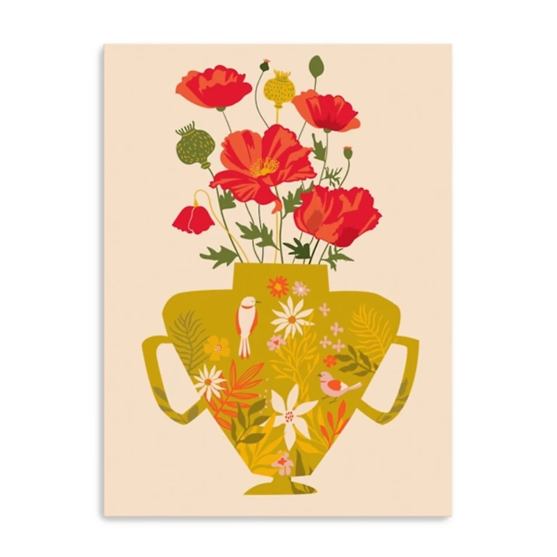 Autumn Vase Canvas Art Print, 24x32