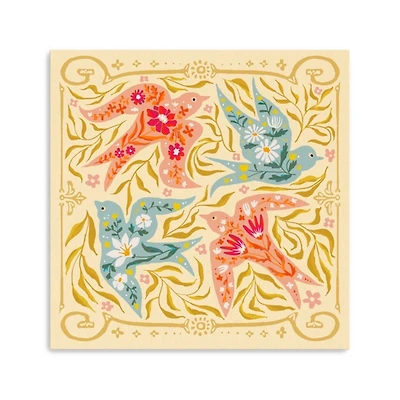 Autumn Birds Canvas Art Print