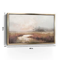 Riverbend Reflections I Framed Canvas Art Print