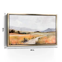 Golden Fields II Framed Canvas Art Print