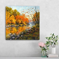 Fall Creek Canvas Art Print