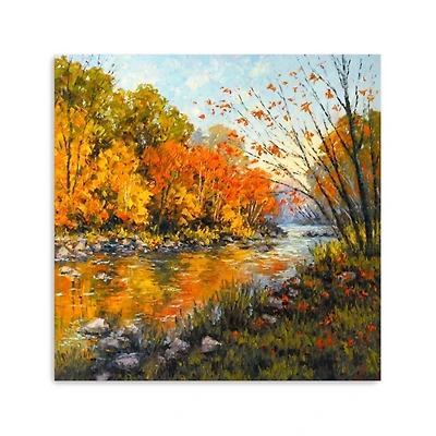 Fall Creek Canvas Art Print