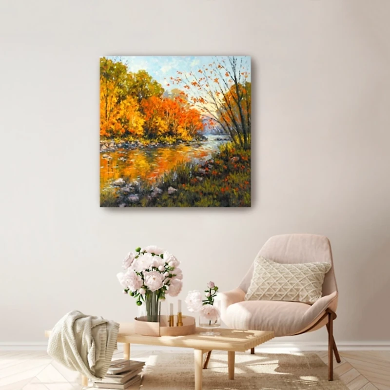 Fall Creek Canvas Art Print, 30x30