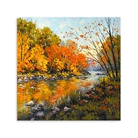 Fall Creek Canvas Art Print, 40x40