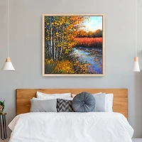 Fall Prelude Framed Canvas Art Print