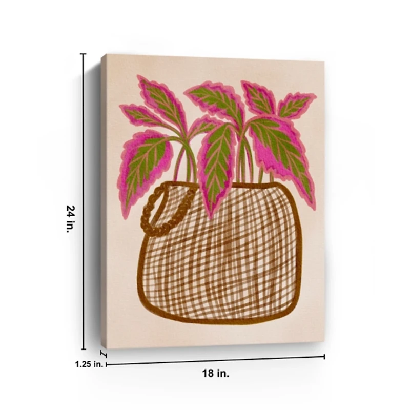 Foliage Basket Canvas Art Print